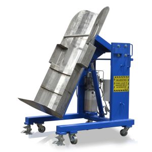 mdd - 1000 _drum_dumper_with_stainless_steel_chute